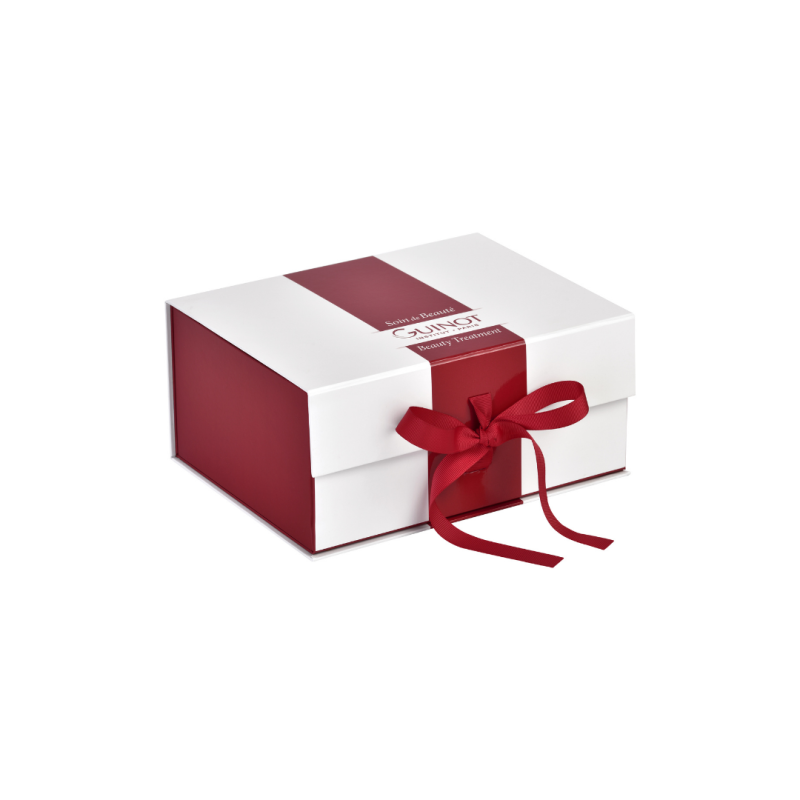 Gift Box - White collapsable w ribbon