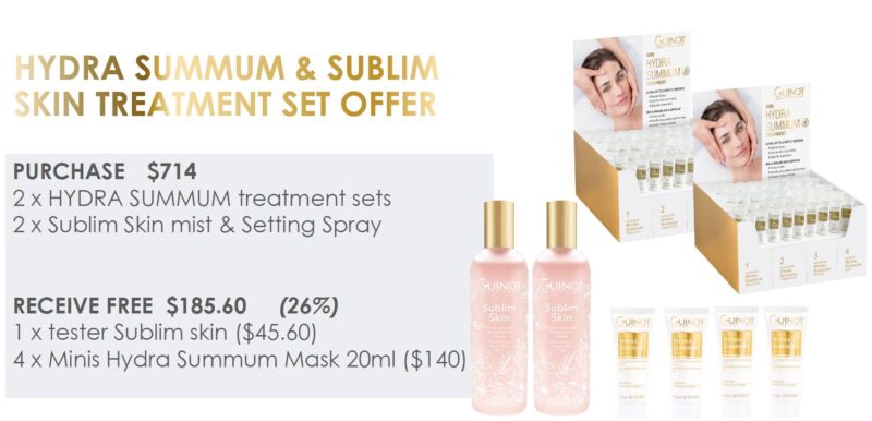 Hydra Summum Treatment & Sublim Skin Set Offer